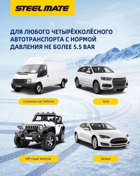 SteelMate TP-U1 система контроля давления в шинах для Android магнитол с внутренними датчиками