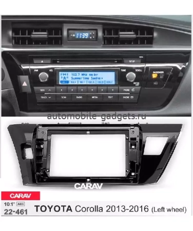 Carav 22-461 переходная рамка для установки автомагнитолы 10" в TOYOTA Corolla 2013-2016