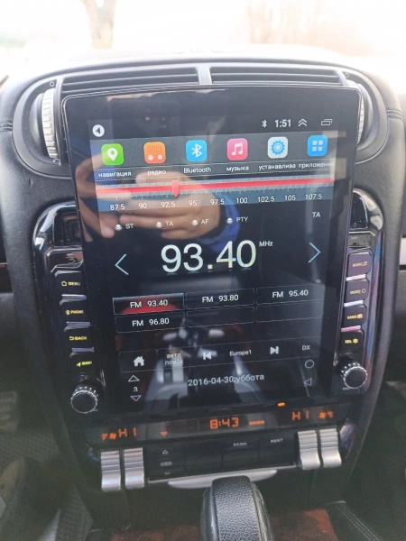 Штатная магнитола Porsche Cayenne (955) 2002-2007, Cayenne (957) 2007-2010 Canbox GT095-9-366 на Android 10 (QLed, 2/32, DSP, CarPlay)