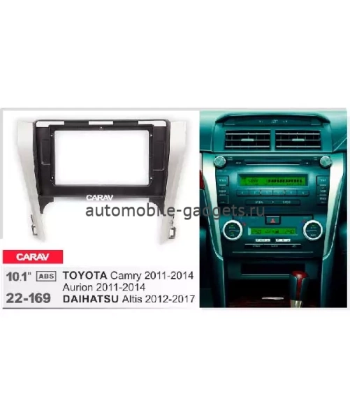 Carav 22-169 переходная рамка для установки автомагнитолы 10" в TOYOTA Camry, Aurion 2011-2014 / DAIHATSU Altis 2012-2017