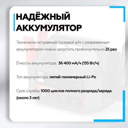 Пуско-зарядное устройство CARKU PRO MAX 36400 мА.ч (135 Вт.ч)
