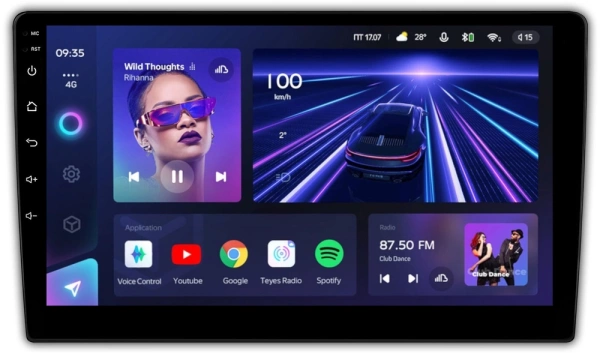 Штатное головное устройство Mitsubishi ASX, Lancer 10, Outlander 3, Montero Sport 3, Pajero Sport 2, Pajero Sport 3, L200 5, Pajero 4, Delica D:5 2009-2024 Teyes CC3 6/128 10 дюймов RM-10-1280 на Android 10 (4G-SIM, DSP, QLed)