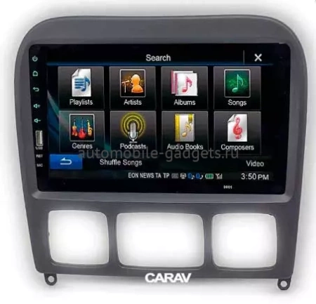 Carav 22-135 переходная рамка для установки автомагнитолы 9" в Mercedes S-klasse W220 1998-2005