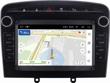 Peugeot 308, 408, RCZ 2007-2022 (черная, Тип 2) Canbox 1.5/32 на Android 10 (RS7-RP-2152-505) (IPS, DSP, CarPlay)