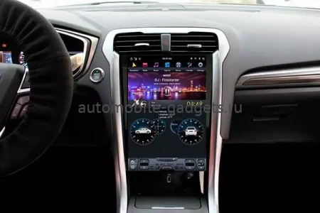 Carmedia ZF-1809A-Q6 ("Тесла-Стиль") магнитола 13.6" для Ford Mondeo 5 2014-2019 (климат, без SYNC) на Android 11, 8GB, DSP, 4G