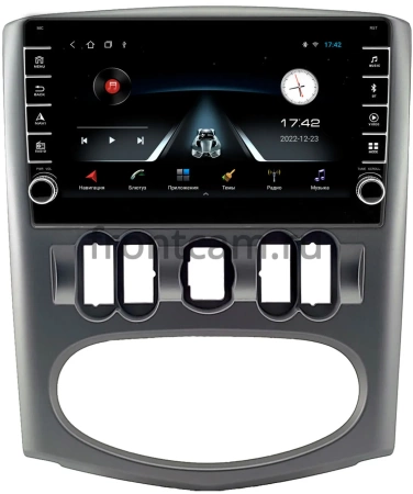 Штатная магнитола Canbox BGT9-0740 для Renault Logan 2009-2015 (серая, Тип 1) 2/32 Android 10 (IPS, DSP, CarPlay)