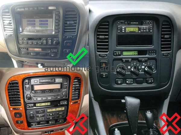 Штатное головное устройство Toyota Land Cruiser 100 1998-2002 (для авто с монитором, руль слева) Teyes CC2L PLUS 1/16 10 дюймов RM-10-1194 на Android 8.1 (DSP, IPS, AHD)