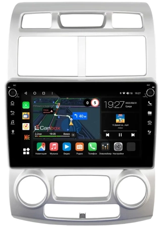 Kia Sportage 2 2004-2008 (авто с климат-контролем) Canbox M-Line 7801-9407 на Android 10 (4G-SIM, 2/32, DSP, IPS) С крутилками