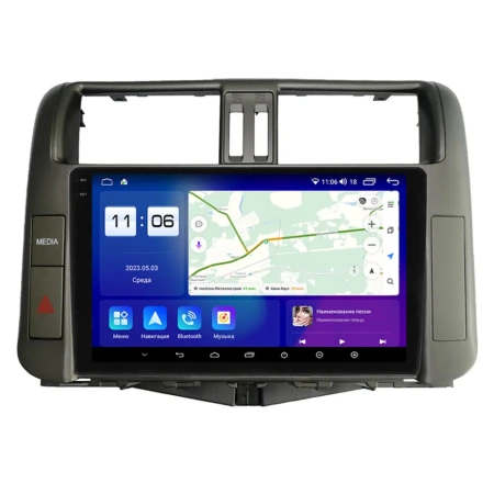 Parafar PF065LUX4U2K штатная магнитола для Toyota LC Prado 150 (2009-2013) (с 3 кам.) на Android 11 с 8GB, DSP, 4G