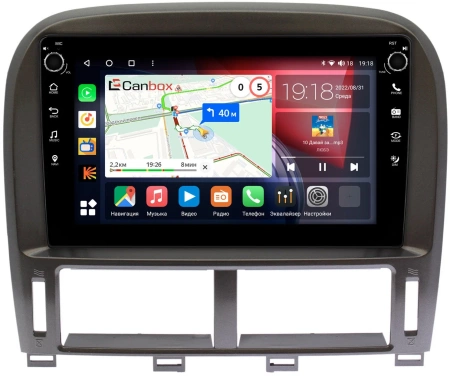 Lexus LS 430 2000-2006 (для авто с монитором) (9 дюймов) Canbox M-Line 7801-9261 Android 10 (4G-SIM, 2/32, DSP, IPS) С крутилками