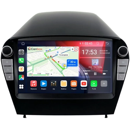 Штатная магнитола Hyundai ix35, Tucson 2 2009-2015 Canbox RS9-0086 1.5/32 Android 10 (IPS, DSP, CarPlay)
