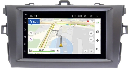 Магнитола в штатное место 2 din Toyota Corolla 10 2006-2013 (серая) OEM на Android 10 (CarPlay, AHD, 1/32) (RK7-RP-TYCV14Xc-11)