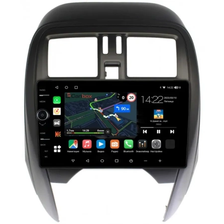 Штатная магнитола Canbox M-Line 7841-9-NI097N для Nissan March (K13) 2013-2024 на Android 10 (4G-SIM, 4/64, DSP, QLed)