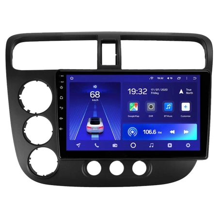 Штатное головное устройство Honda Civic 7 2000-2006 (с климат-контролем, левый руль) Teyes CC2L PLUS 2/32 9 дюймов RM-9-0174 на Android 8.1 (DSP, IPS, AHD)