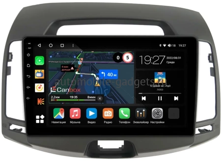 Hyundai Elantra 4 (HD) 2006-2011 (темно-серая) Canbox M-Line 4544-9077 на Android 10 (4G-SIM, 2/32, DSP, QLed)