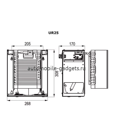 Автохолодильник Indel B UR25 (для термоящика Iveco Stralis)