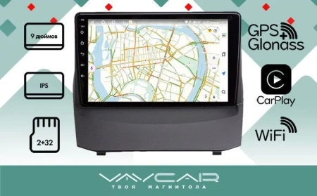 Магнитола Vaycar 09L для FORD Fiesta MK7 2009-2012 (Андроид, 2+32Гб)