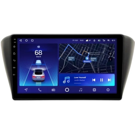 Штатное головное устройство Skoda Fabia 3 2014-2018 (черная) Teyes CC2 PLUS 4/64 9 дюймов RM-9-571 на Android 10 (4G-SIM, DSP, QLed)