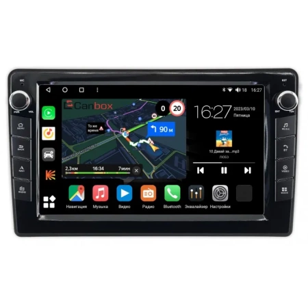 Штатная магнитола Ford Fiesta (Mk7) 2017-2024 Canbox M-Line 7825-10-2525 на Android 10 (4G-SIM, 2/32, DSP, QLed) С крутилками