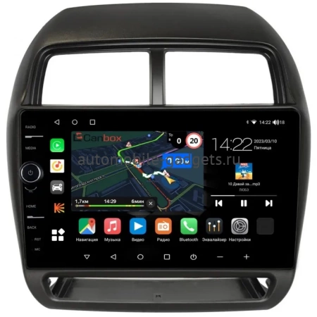 Штатная магнитола Canbox M-Line 7850-10-1530 для Mitsubishi ASX, Outlander Sport, RVR 3 2016-2024 на Android 10 (4G-SIM, 2/32, DSP, QLed)
