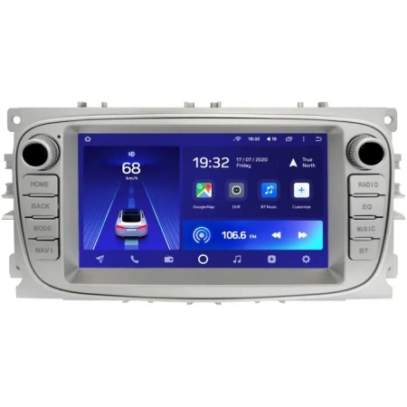Магнитола в штатное место 2 din Ford Focus 2, C-MAX, Mondeo 4, S-MAX, Galaxy 2, Tourneo Connect 2006-2015 (серебристый) Teyes CC2L 1/16 7 дюймов RP-2051-486 на Android 8.1 (DSP, AHD)