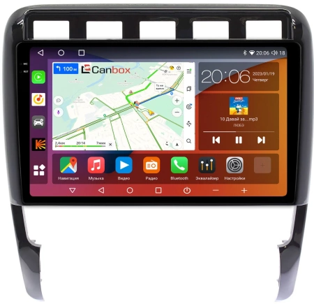 Porsche Cayenne (955) 2002-2007, Cayenne (957) 2007-2010 Canbox H-Line 2K 4180-9-366 на Android 10 (4G-SIM, 4/32, DSP, QLed)