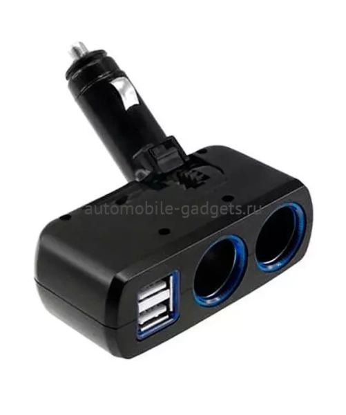 Разветвитель Neoline SL-220 на 2 розетки 2 USB