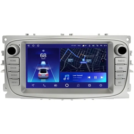 Магнитола в штатное место 2 din Ford Focus 2, C-MAX, Mondeo 4, S-MAX, Galaxy 2, Tourneo Connect 2006-2015 (серебристый) Teyes CC2 PLUS 4/64 7 дюймов RP-2051-486 на Android 10 (4G-SIM, DSP)