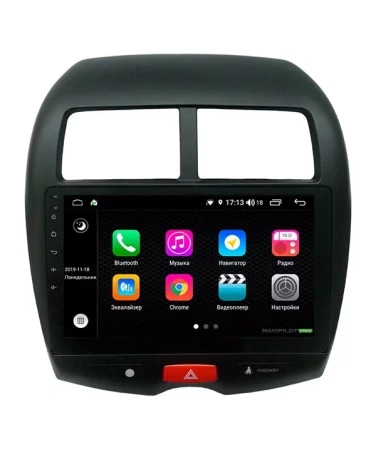 NaviPilot DROID10 ULTRA MAX 360 штатная магнитола для Mitsubishi ASX, Peugeot 4008, Citroen C4 Aircross на Android 10 с 8Gb, DSP, 4G