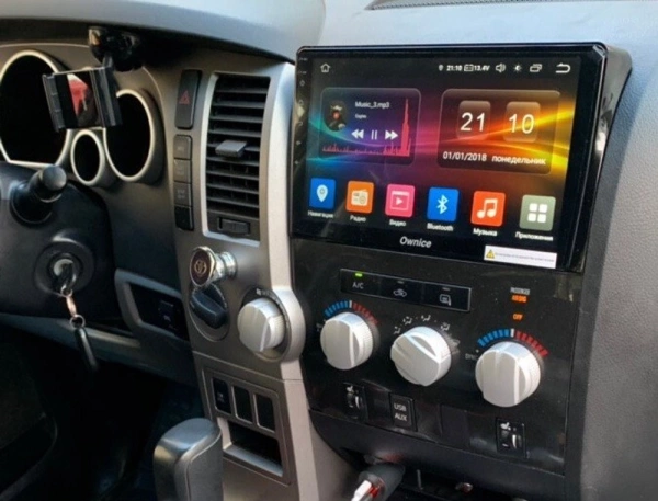 Carmedia OL-1688-PH-1010-6128-2K-TS20 Штатная магнитола для Toyota Tundra XK50 2007-2013, Sequoia XK60 2007-2022 на Android 13 c 6GB, DSP, 4G