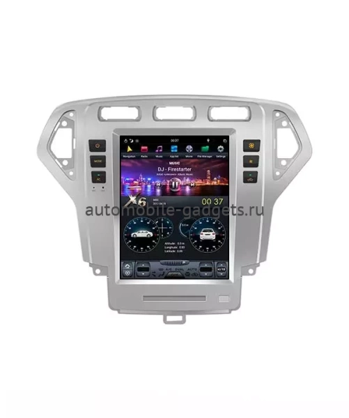 Carmedia ZF-1119-DSP ("Тесла-стиль") штатная магнитола для Ford Mondeo 2007-2010 на Android 9.0 c 4GB, DSP процессором