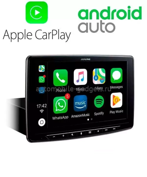 Alpine iLX-F903D Магнитола 1DIN с Apple CarPlay и Android Auto