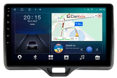 Штатная магнитола Toyota Yaris 4, Yaris Cross 2020-2024 (правый руль) Canbox L-Line 4168-10-541 на Android 10 (4G-SIM, 3/32, TS18, DSP, QLed)