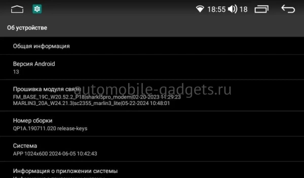 Parafar PF002RNU Универсальная магнитола 2Din 178*100 на Android 13 с 8GB, DSP, 4G