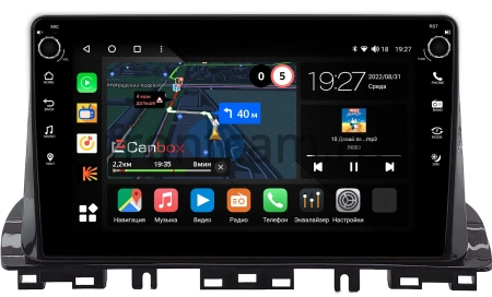 Штатная магнитола Kia K3 2 2018-2024 Canbox M-Line 7805-10-0388 на Android 10 (4G-SIM, 2/32, DSP, QLed) С крутилками