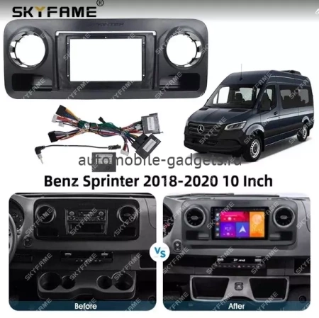 Carmedia SF-1021-N штатная магнитола для Mercedes Sprinter 2018+ на Android 12 c 4GB, DSP, 4G