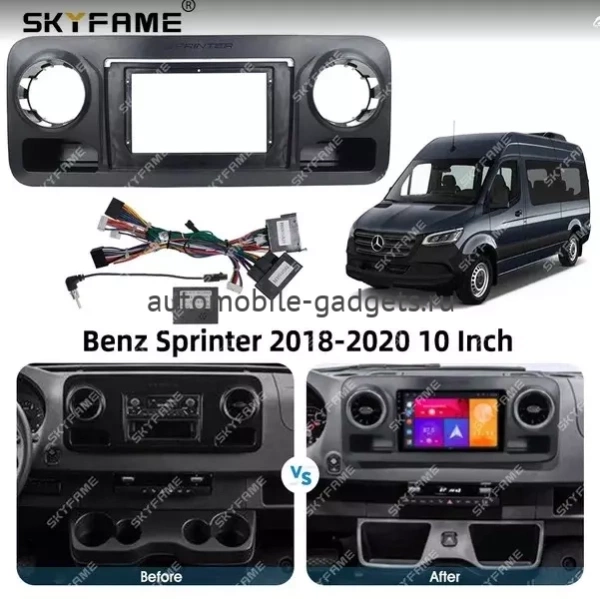 CarMedia SF-1021-I штатная магнитола для Mercedes Sprinter 2018+ на Android 10 c 2GB, DSP, 4G