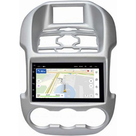 Магнитола в штатное место Ford Ranger III 2012-2015 с климат-контролем (серая) Canbox 1.5/32 на Android 10 (RS7-RP-11-328-232) (IPS, DSP, CarPlay)