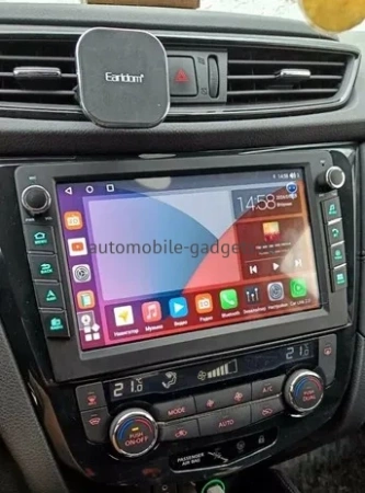 Штатная магнитола Nissan Qashqai 2, X-Trail (T32) 2013-2022 (авто с климат-контролем) Canbox M-Line 7835-1009/1010 на Android 10 (4G-SIM, 2/32, DSP, QLed) С крутилками