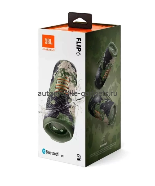 Портативная акустика JBL Flip 6, 30 Вт, камуфляж Портативная акустика JBL Flip 6, 30 Вт, камуфляж