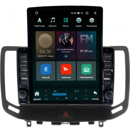 Штатная магнитола Infiniti G25, G35, G37 2006-2013 (Тип B, авто с сенсорным экраном и кнопкой TEL, can HW) Canbox M-Line 5610-9-1141 на Android 10 (4G-SIM, 2/32, DSP, QLed, Tesla) (Тип B)