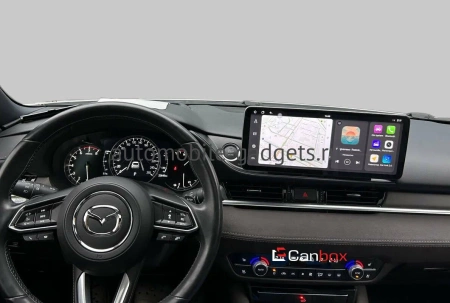 Штатная магнитола Mazda 6 (GJ) 2018-2024, Atenza 2022-2023 12.3 дюйма Canbox GT1233-0259 на Android 10 (CarPlay, 2/32, DSP, QLed) BMW Style