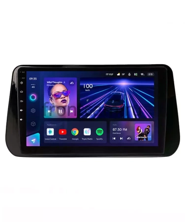 Штатное головное устройство Teyes CC3 4/64 10 дюймов RM-10-1309 для Hyundai Santa Fe 4 2020-2023 на Android 10 (4G-SIM, DSP, QLed)