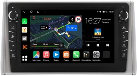Штатная магнитола Canbox M-Line 7835-10-3237 для Toyota RAV4 5 (XA50) 2018-2024 на Android 10 (4G-SIM, 2/32, DSP, QLed) С крутилками