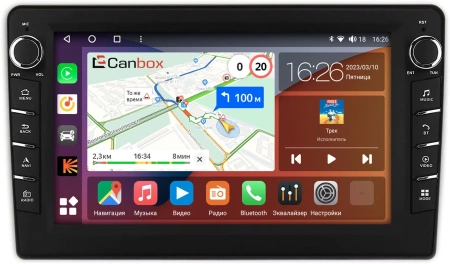 Toyota Vios I 2002-2007 (100*200mm, матовая) Canbox H-Line 7834-9-1150 на Android 10 (4G-SIM, 6/128, DSP, IPS) С крутилками