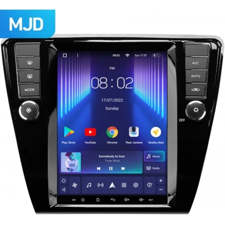 Штатное головное устройство Skoda Octavia A7 2013-2020 (с климат-контролем) Teyes TPRO 2 MJD (Tesla style) 9.7 дюймов 4/64 RM-1312-61 на Android 10 (4G-SIM, DSP, QLed)