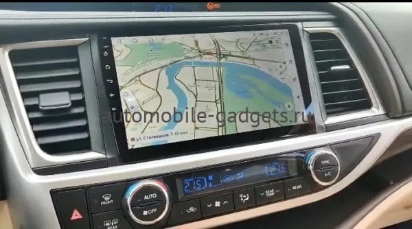 Штатная магнитола Toyota Highlander 3 (U50) 2013-2019 Canbox L-Line 4170-1035 на Android 10 (4G-SIM, 2/32, TS18, DSP, QLed)