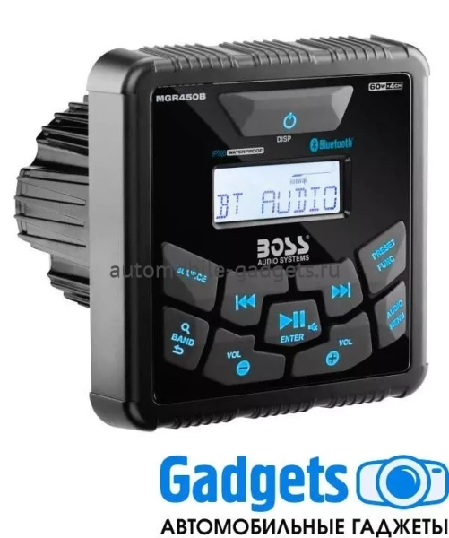 Влагозащищенное головное устройство Boss Audio Marine MGR450B для мотоцикла, квадроцикла, водного транспорта Влагозащищенное головное устройство Boss Audio Marine MGR450B для мотоцикла, квадроцикла, водного транспорта