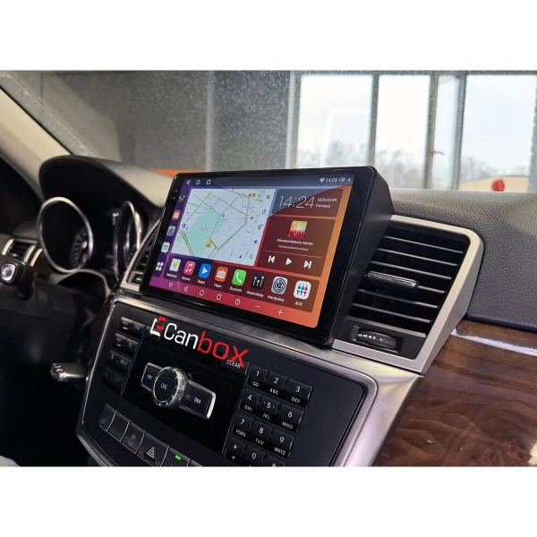 Штатная магнитола Mercedes GL-klasse (X166), ML-klasse (W166) 2011-2016 Canbox EVO 2K 5814-9395 на Android 14 (4G-SIM, 4/64, DSP, QLed, AI, 360)
