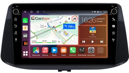 Штатная магнитола Canbox M-Line 7801-9-071 для Hyundai i30 3 2017-2024 (глянцевая) на Android 10 (4G-SIM, 2/32, DSP, IPS) С крутилками